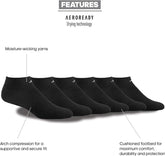 adidas Calcetines deportivos acolchados para hombre, paquete de 6, no visibles, para hombre